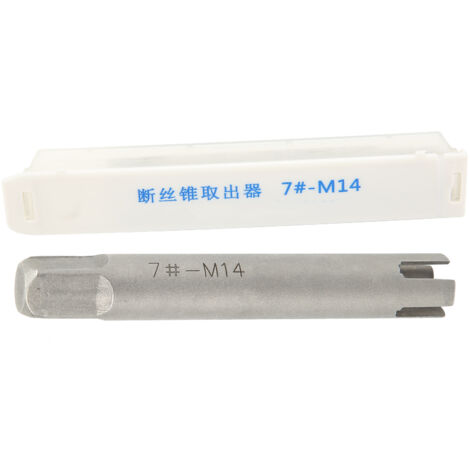 Extracteur de Boulons M14 Acier Rapide 4 Griffes Poignée Carrée pour Vis Cassées
