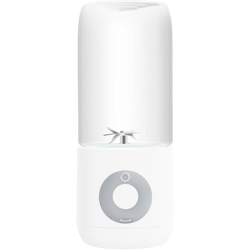 Fei Yu - Extracteur de jus 500 ml, mixeur électrique, 7 × 7 × 19,5 cm, blanc