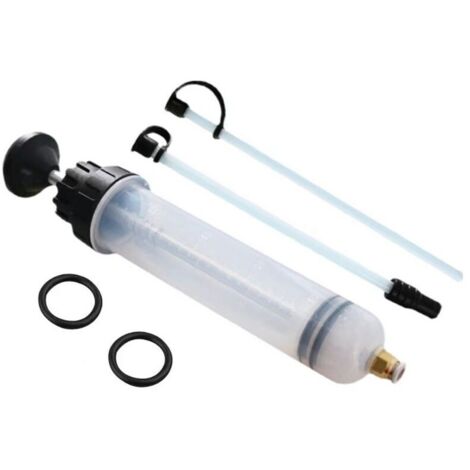 Extracteur de Liquide,200cc Seringue-Pompe de Transfert Pompe de Transfert Carburant Huile Aspiration Pompe D'Aspiration D'Huile Seringue à Huile pour Engrenages et Extracteur Liquide de Frein