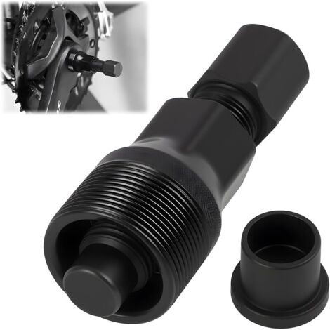 Extracteur de Manivelle de Vélo, Extracteur Pedalier, Extracteur de Manivelle, Outil de Réparation Compact en Acier au Carbone,Tire-Manivelle avec Capuchon Amovible pour Entretien et Maintenance Vélos