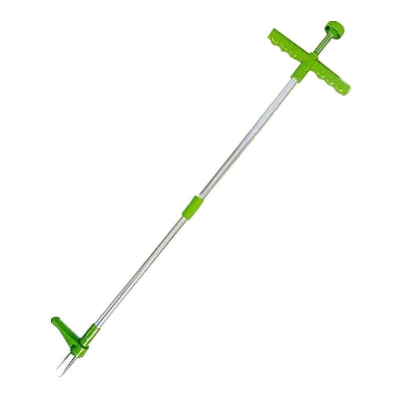 SNQ - Extracteur de mauvaises herbes, outil manuel pour désherber, long manche avec 3 griffes, extracteur de mauvaises herbes manuel pour pissenlit,