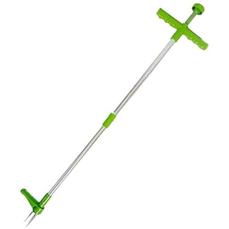 Extracteur de mauvaises herbes, outil manuel pour désherber, long manche avec 3 griffes, extracteur de mauvaises herbes manuel pour pissenlit, outil de traction de racines de mauvaises herbes