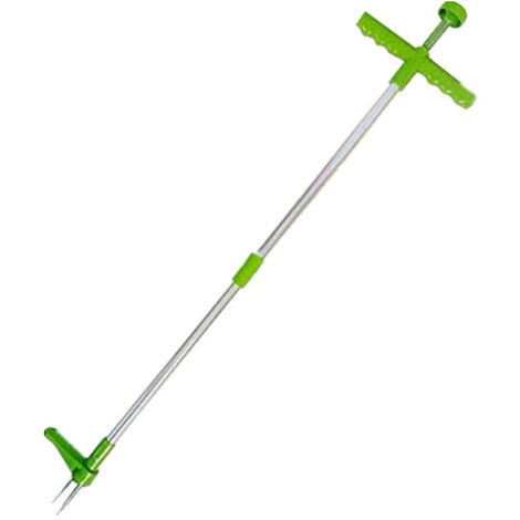 Extracteur de mauvaises herbes, outil manuel pour désherber, long manche avec 3 griffes, extracteur de mauvaises herbes manuel pour pissenlit, outil de traction de racines de mauvaises herbes