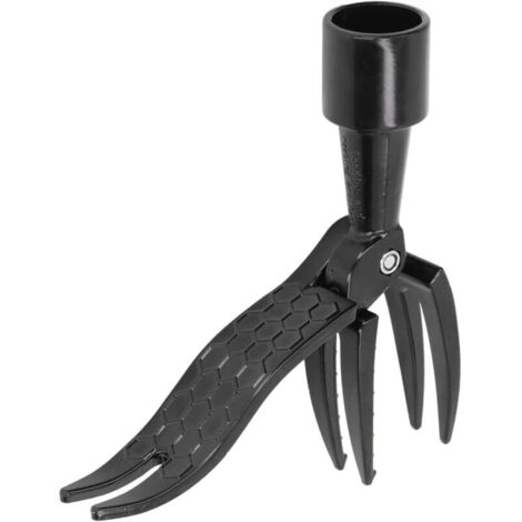 Extracteur de mauvaises herbes portable debout - Outil de désherbage à 4 griffes, adapté pour le jardin, la pelouse, la terrasse