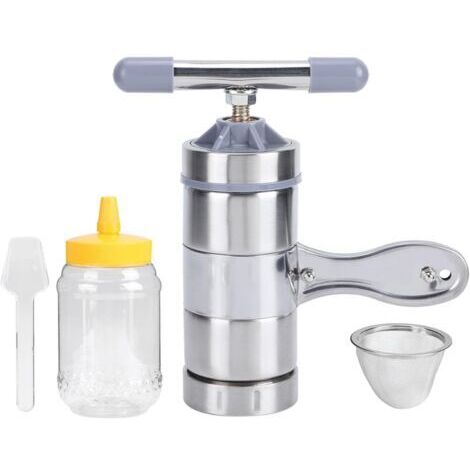 Extracteur de Miel, Mini-extracteur de Miel Portable en Acier Inoxydable, Machine Manuelle de Pressage de Miel, Outil D'apiculture, Outil de Presse-Miel Portatif