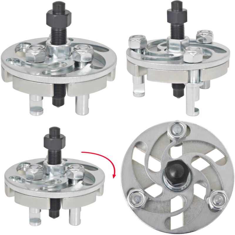 Vidaxl - Extracteur de poulie de la distribution réglable 42-82 mm - Outil Mécanique - Extracteur De Poulie - Outillage Auto - Réparation Moteur