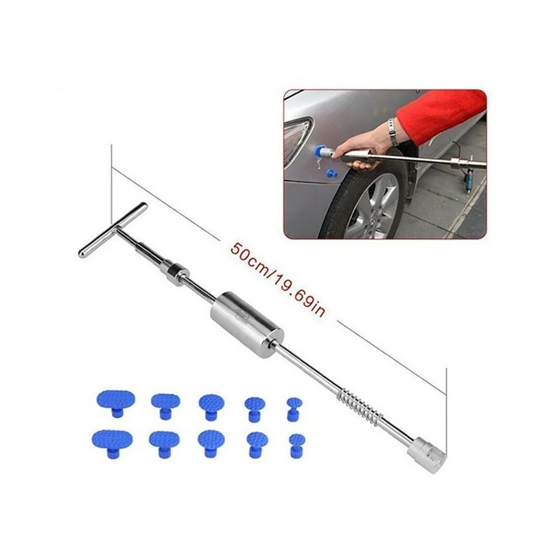 Extracteur de réparation sous vide automatique argent et bleu 19.5X16X6CM Marteau à rétreindre et à débosseler