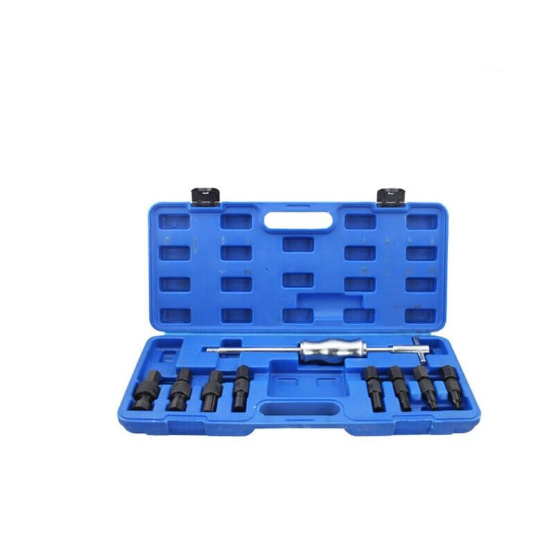 Extracteur De Roulement Intérieur Marteau à Inertie 9 pcs Ensemble d'outils d'extraction de palier à trou borgne - bleu FDC