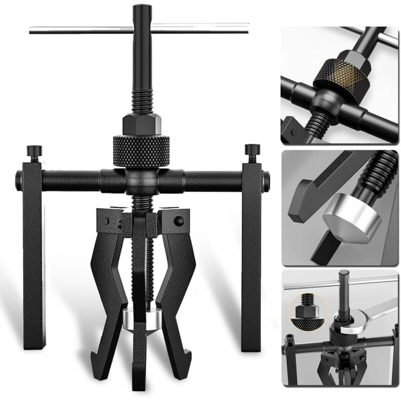 Xiiw - 15-60 mm Extracteur de Roulement Intérieur à 3 Mâchoires Outil d'Extraction De Roulement Convient Aux Automobiles, Motos, Roulements