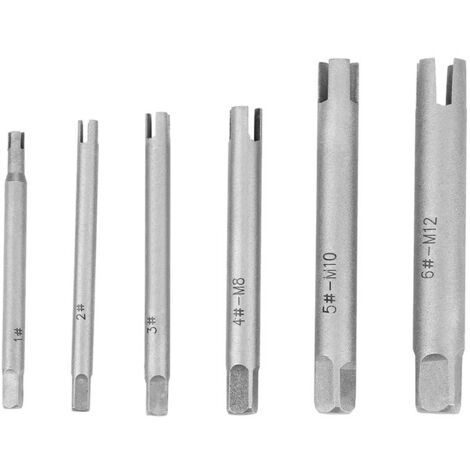 Extracteur de tarauds à tête cassée en acier, ensemble d'extracteurs de tarauds à vis dénudés (A)