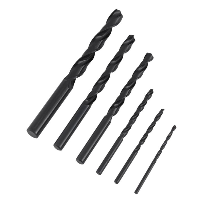 Extracteur de vis à tête cassée dans une boîte en plastique de 12 pièces (extracteur n° 1-6 plus 6 jeux de forets)