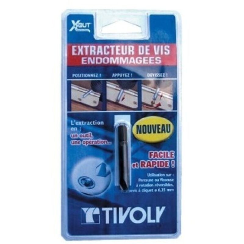 Tivoly - Forets extracteurs de vis abimées, blister de 2