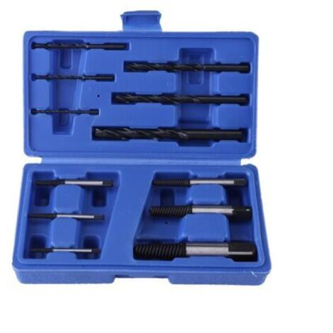 Extracteur de vis cassée Jeu de forets 6 pièces Écrou endommagé Vis Extracteurs de boulons Extracteurs de goujons 6 forets Outil de retrait universel avec boîte de rangement en plastiquedengyank