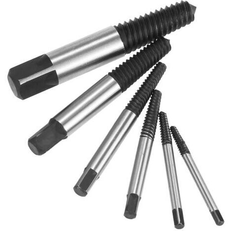 Extracteur de vis de boulon cassé, ensemble d'extracteurs de vis, mèches faciles à sortir, Kit d'outils 3-22mm 6 pièces