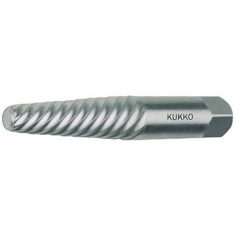 Extracteur de vis KUKKO à cannelures larges de 3 à 6 mm en acier au chrome-vanadium