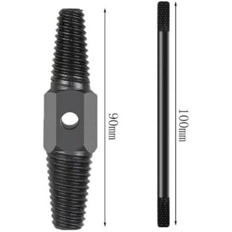 Extracteur de vis, outil double usage pour retirer les vis de tuyaux d'eau, brise-boulons, adapté aux vis endommagées.