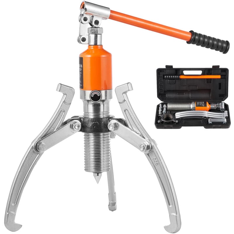 Extracteur d'engrenages hydraulique Mophorn 15 tonnes, 2 ou 3 mâchoires, séparateur de mâchoires 12', utilisation verticale/horizontale, avec boîtier