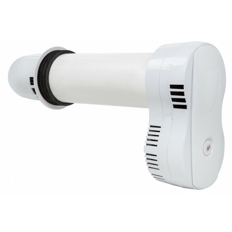 Extracteur double flux individuel - Ecoroom 100/310 UNELVENT - 390000  Rendement 68% - Diamètre 100 mm - longueur 310 mm