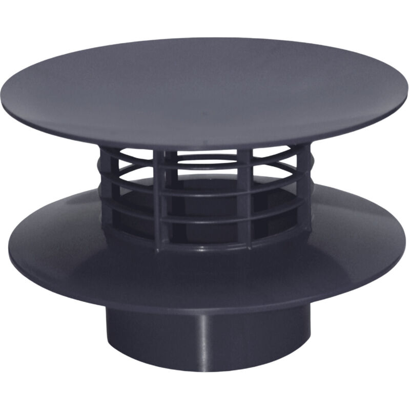 First Plast - Extracteur statique sans collerette étanchéité Ø100-Ardoise