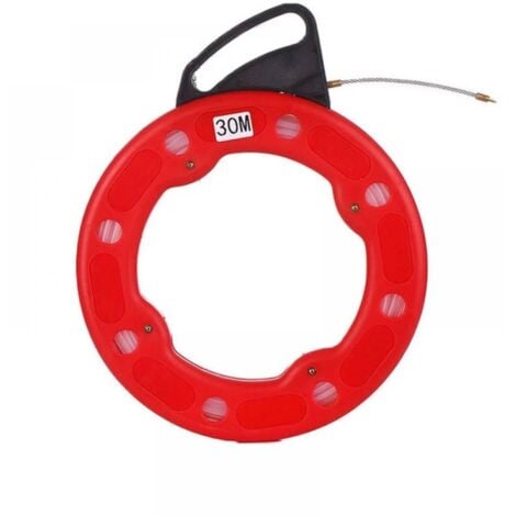 Extracteur fil de pêche tire fil électrique ruban adhésif pour tirer les câbles tire-fil outil de tirage de câble ruban de poisson électrique outil tire-câble fil d'acier rouge