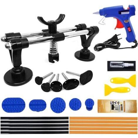 Extracteur Pad pour enlever Le Pont de la Petite Voiture Pad, Kit Debosselage avec Pistolet à Colle et Bâton de Colle