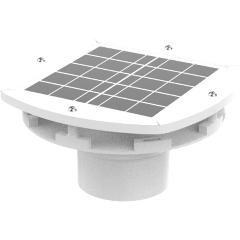 Epuractif - extracteur solaire rechargeable pour fosse septique Couleur - Blanc