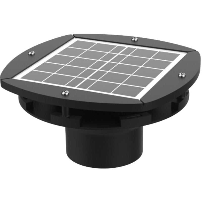 Epuractif - extracteur solaire rechargeable pour fosse septique Couleur - Noir