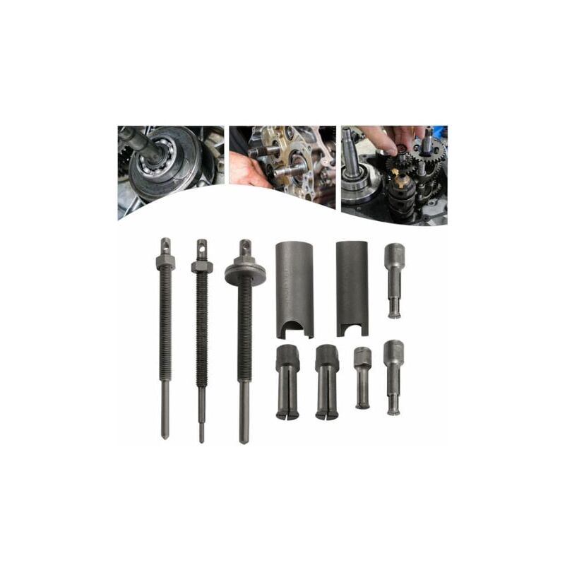 Crea - Extracteurs de Roulements de moto 8 pièces Kit d'outils De Retrait de Roulement interne 9-30mm Ensemble d'extracteur de Roulement Intérieur de