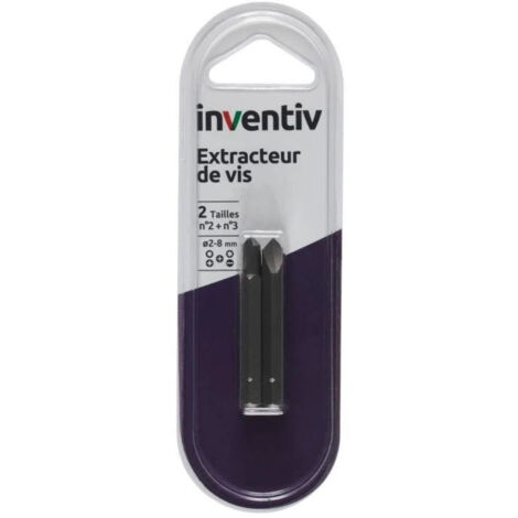 Extracteurs de vis INVENTIV - Retrait des vis endommagées - 2 tailles