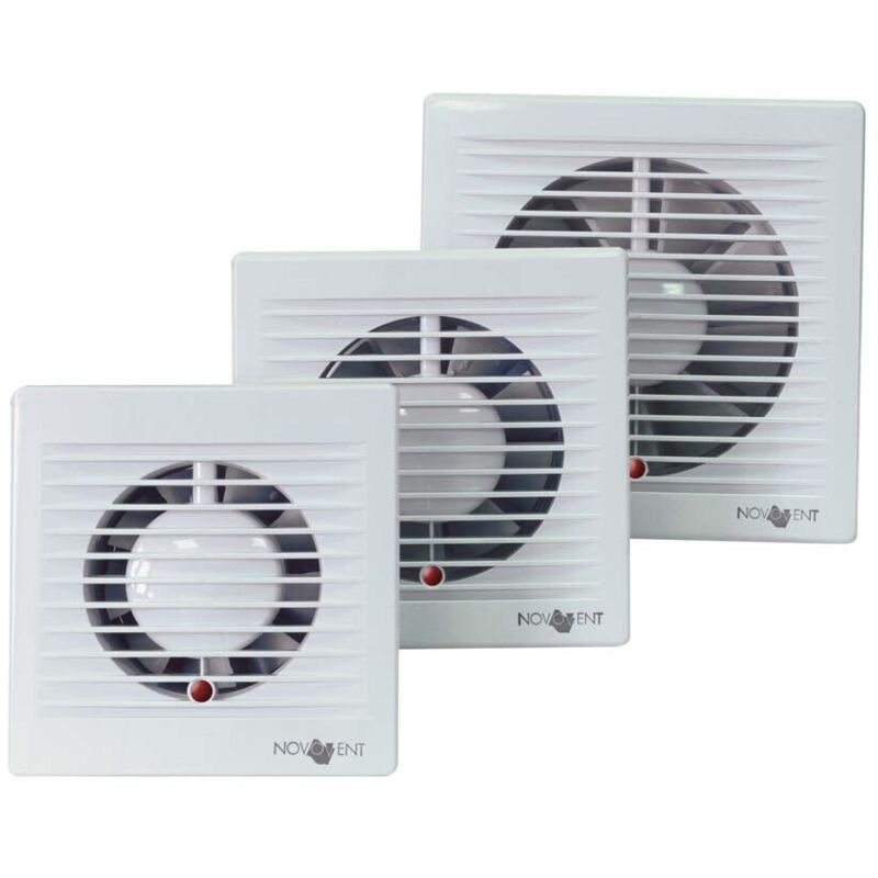

Extractor axial para baños y aseos ø117mm. 180 m³/h (Novovent BAA0120)