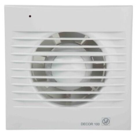 Extractor baño axial 95m3/h extrapl. c/a bl decor 100-c s&p