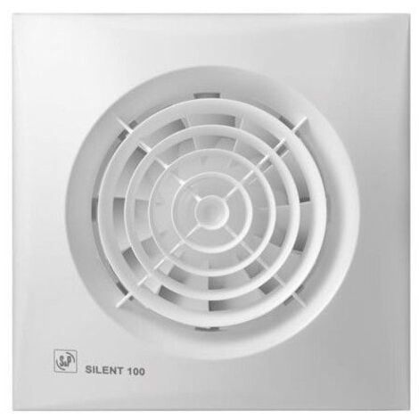 Extractor baño axial 95m3/h silenc c/a bl silent 100cz s&p