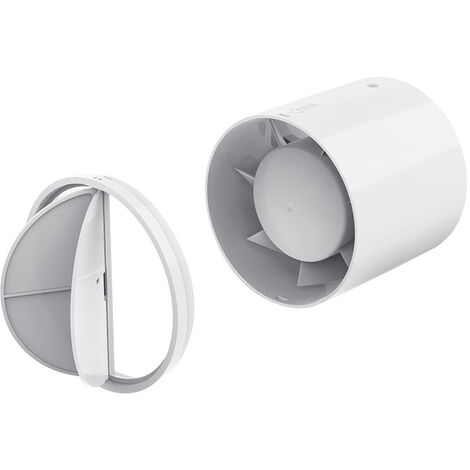 Extractor de aire silencioso de 100 mm Ventilador de conducto de flujo mixto de 12 W de bajo consumo para baños, rejillas de ventilación, invernaderos, tiendas de campaña