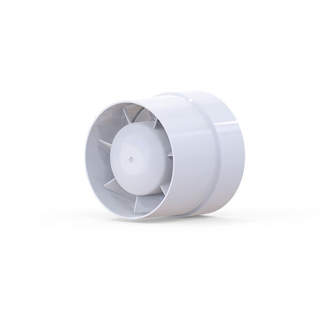 Extractor de aire silencioso de 150 mm Ventilador de conducto de flujo mixto de 18 W de bajo consumo para baños, rejillas de ventilación, invernaderos, tiendas de campaña