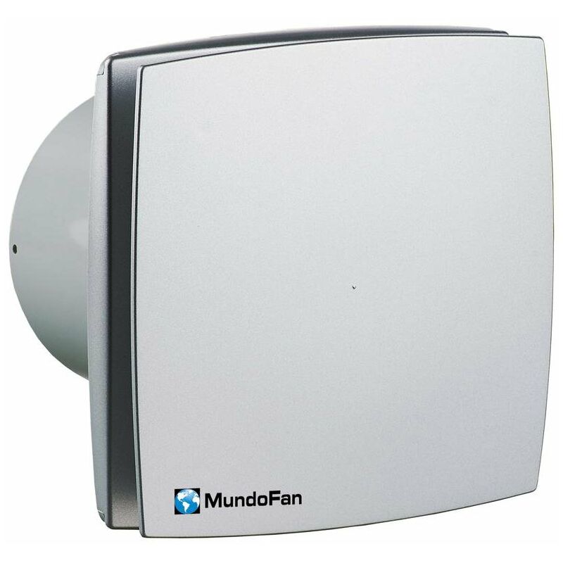 

EXTRACTOR BAÑO PARA CONECTAR CON TUBERÍA DE 125mm.COLOR PLATA MATE