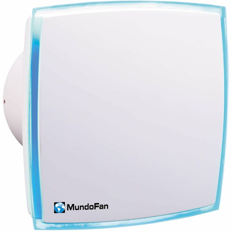 

Mundofan - Extractor de baño diámetro 150 mm temporizado con luz LED