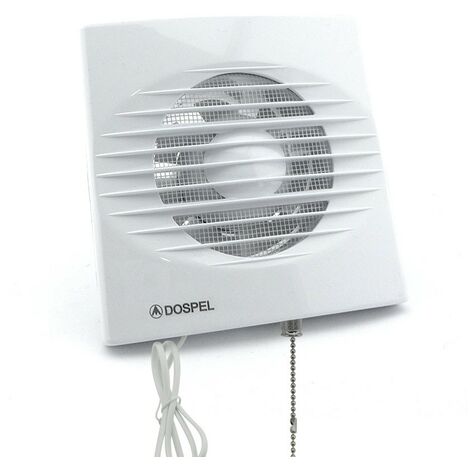 Extractor de baño RICO interruptor cadena Blanco Ø100 Blanco Ø100