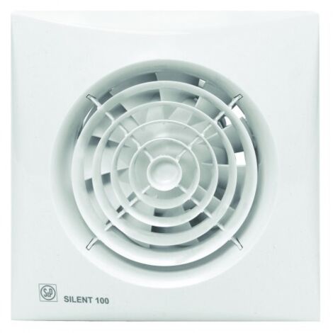 SOLER ET PALAU Extractor de baño temporizado S&P Silent-100 CRZ blanco