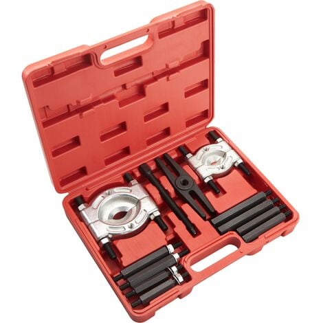 Extractor de cojinetes de 12 elementos - herramientas extractoras de rodamientos con maletín, juego de herramientas para taller mecánico, set de herramientas para extraer engranajes