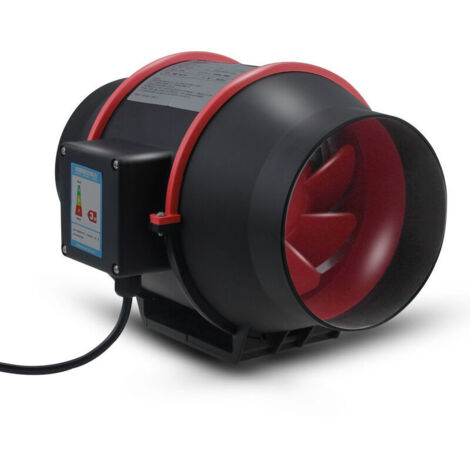 Extractor de conductos axial de 100 mm, 310 m³/h