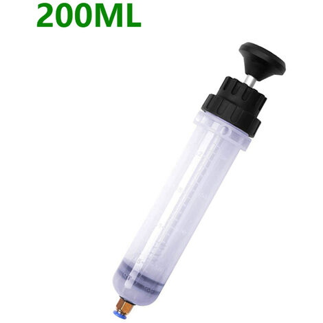 Extractor de fluido de aceite de coche, bomba de aire automática, jeringa de llenado, transferencia de botella, extracción de combustible automotriz, herramientas dispensadoras de bomba manual, 200cc,