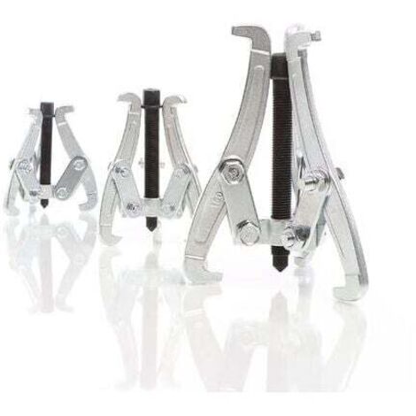Extractor de garras 75 / 100 / 150 mm, 3 extractores profesionales de cojinetes como extractor interior y exterior, para cojinetes, engranajes, poleas