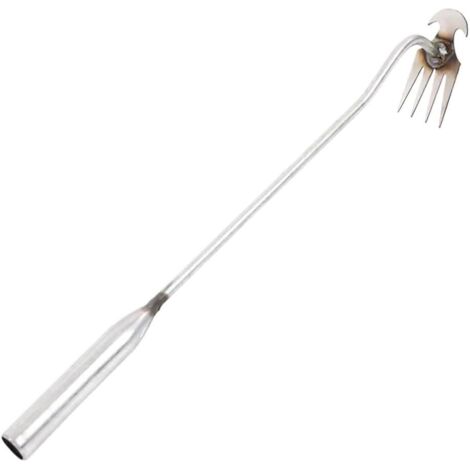 Extractor de maleza, herramienta para eliminar maleza, extractor de maleza de acero al manganeso de 4 púas, 30 cm