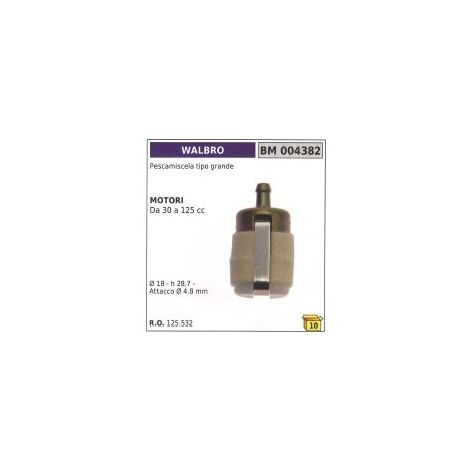 Extractor de pintura WALBRO tipo grande, motores de 30 a 125 cc Ø  18 mm h 28,7 mm 125.532