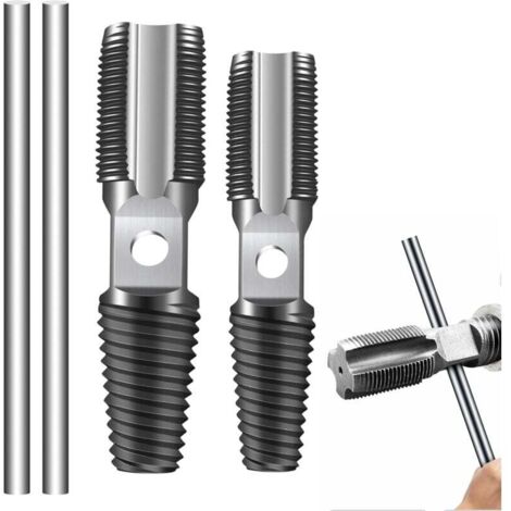 Extractor de tornillos dañados KZQ, juego de extractores de tornillos de 1/2 pulgada y 3/4 de pulgada, extractor de tornillos de doble cabeza, para extraer tornillos dañados y reparar tuberías
