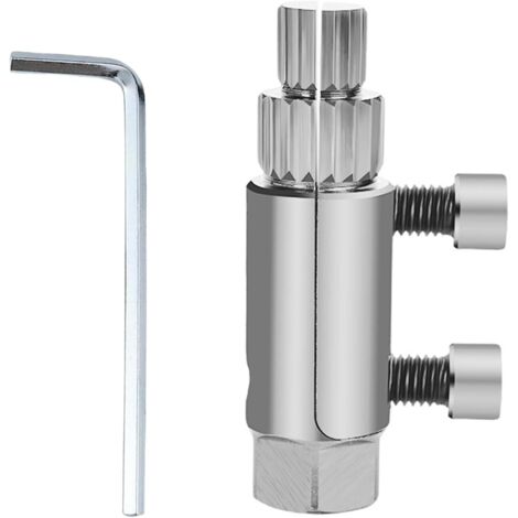 Extractor de tuberías roscadas rotas, extractor de tuberías rotas, tornillos desgastados y pernos dañados (plateado)