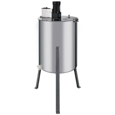 Extractor Eléctrico de Miel de Acero Inoxidable 140W 220V con Cubierta Transparente Separador de 4 Cuadros de Colmenas Accesorio Apicultor Abejero Colmenero Apicultura con Cepillo de Abejas GRATIS