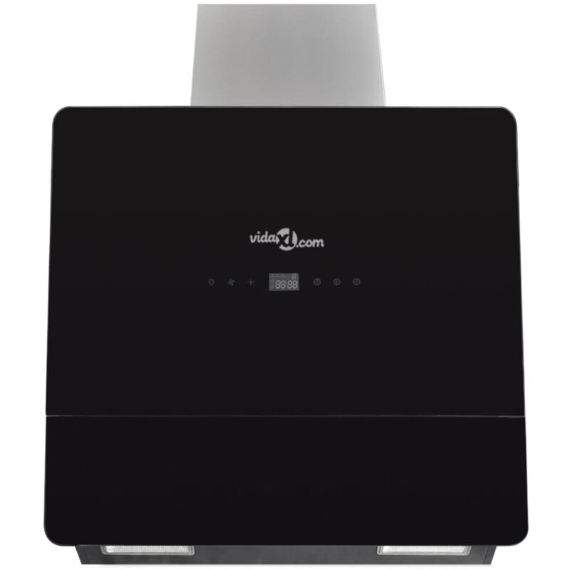 

vidaXL Campana Extractora Cristal Templado con Pantalla 600 mm Negro - Negro