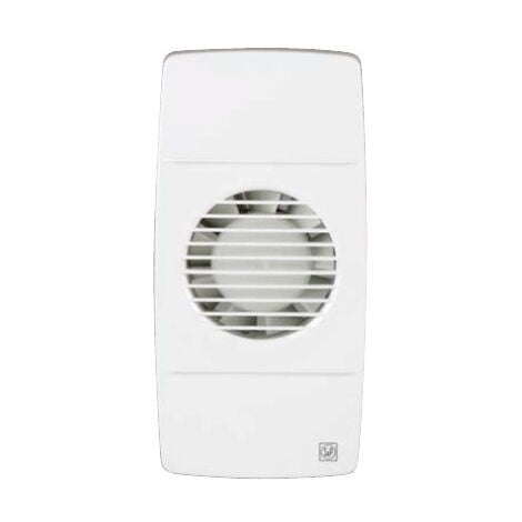 Extractor Pared 10cm 80 m³/h S&P EDM80 L 33dB Blanco