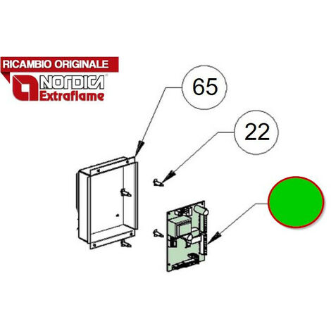 EXTRAFLAME - 002202512 - Scheda elettronica LP14 LP20 LP30